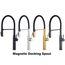 3-way Filter Kitchen Mixer Tap Pull Down Spout Sink Water Filter Faucet Magnet