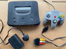 N64 CONSOLE COMPLETE SET UP WITH OFFICIAL CONTROLLER TESTED WORKING NINTENDO 64