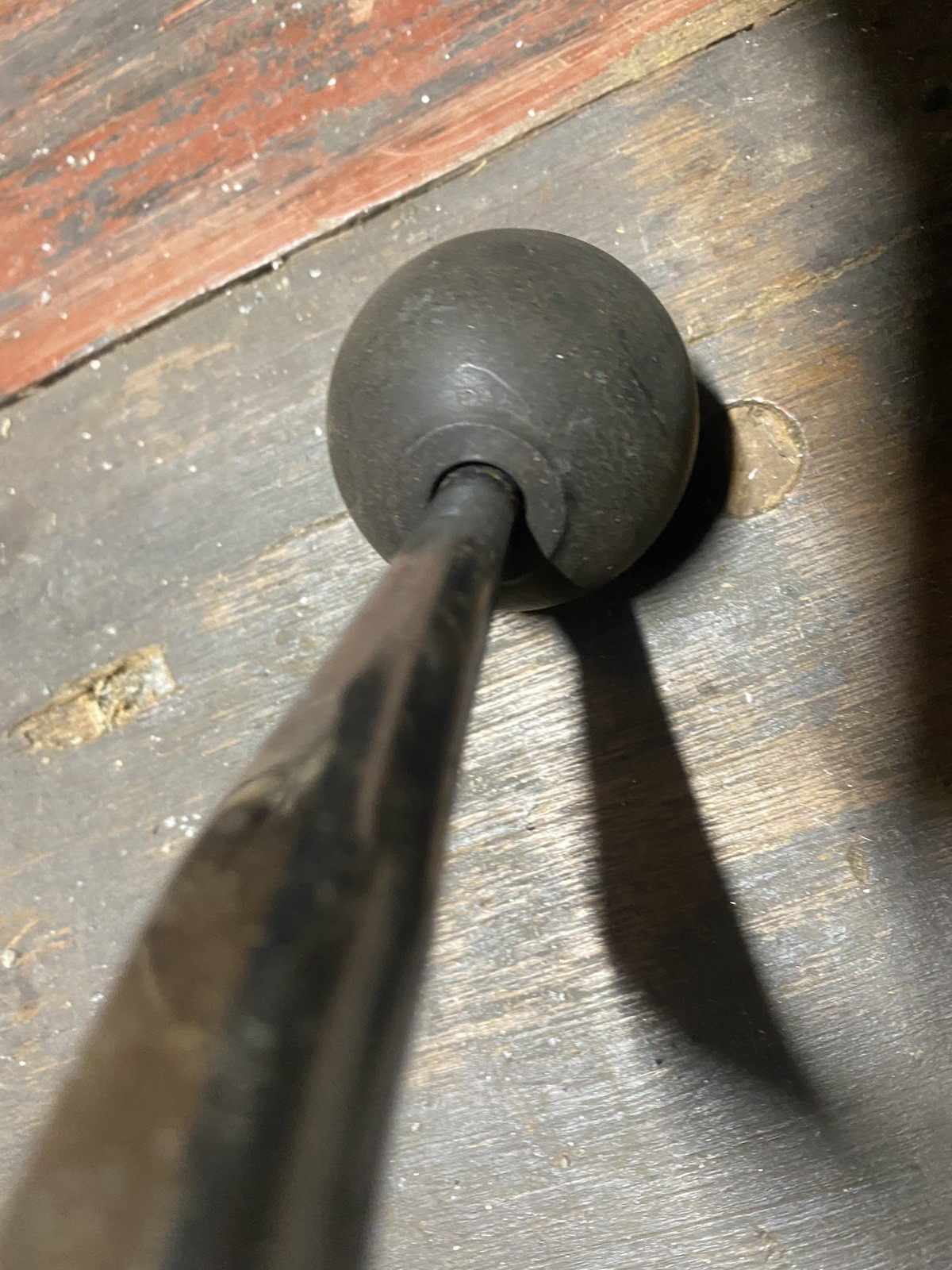 VINTAGE ORIGINAL HURST INDY 3 - SPEED SHIFTER STICK HANDLE CHROME  & KNOB