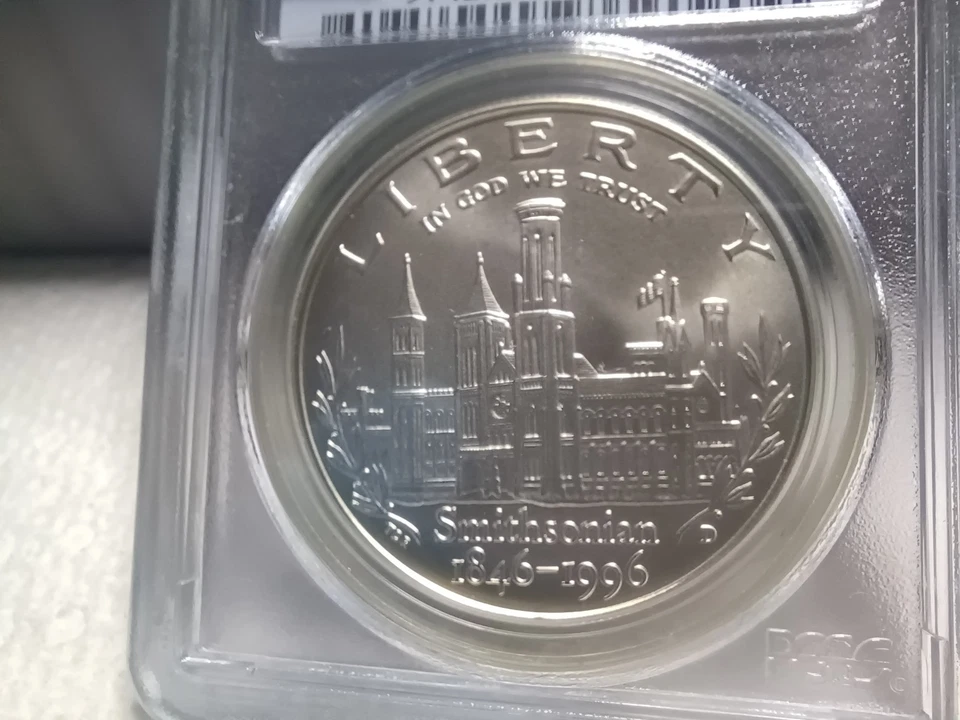 1996-D Smithsonian Commemorative $1 PCGS MS-69. Beautiful 90%! Video SL0188. - Image 3 of 4