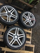 Mercedes SL55 AMG R230 2003 3 X Only 10 Spoke Alloy 19” Wheels - Need Paint
