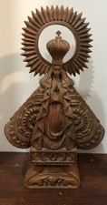 Our Lady of San Juan de los Lagos Christian Wood Carved 16 Inches