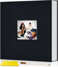 Popotop Photo Album Self Adhesive with Picture Display Window,40 Pages DIY Scrap