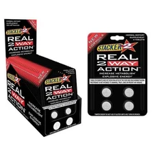 Stacker TWO Real 2 Way Action Energy and FAT 4 ct x 24 Cards = (96 TABLETS)