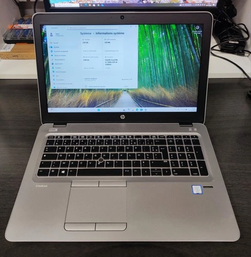 15,6'' HP EliteBook 850 G4 Core i5-7300U 2,6Ghz -16Go, 250Go SSD + 1To Win11 Pro