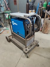 Miller Multimatic 220 AC/DC Multiprocess Welder with Dual Cylinder Cart
