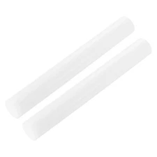 ABS Plastic Rod Round 25 mm x 200mm White for Model Material 2 Pcs