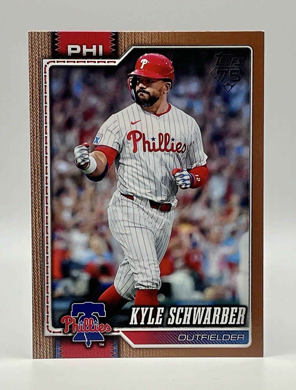 2026 Topps Series 2 Kyle Schwarber Gold Border Parallel #/2026 SP Phillies