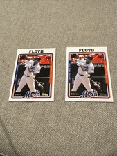 Cliff Floyd  #35 2004 Topps Lot Of 2 New York Mets MLB Baseball Cards NM