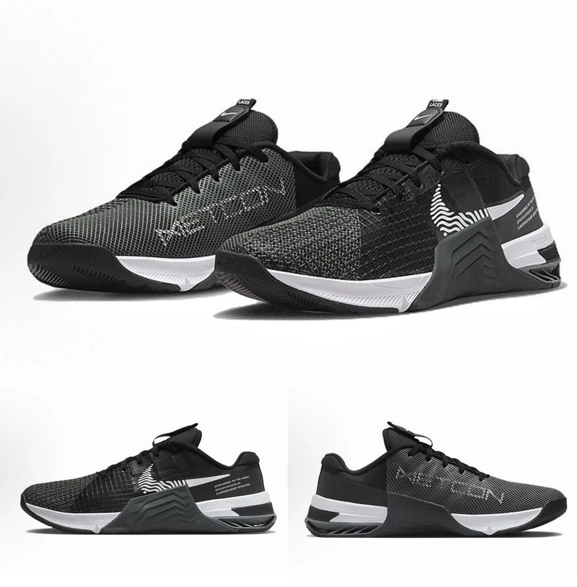 Nike Metacon 8 Training Dark Smoke Gray Black Sneakers Running Men Size 12 Size 13 - Nike Men main image 3