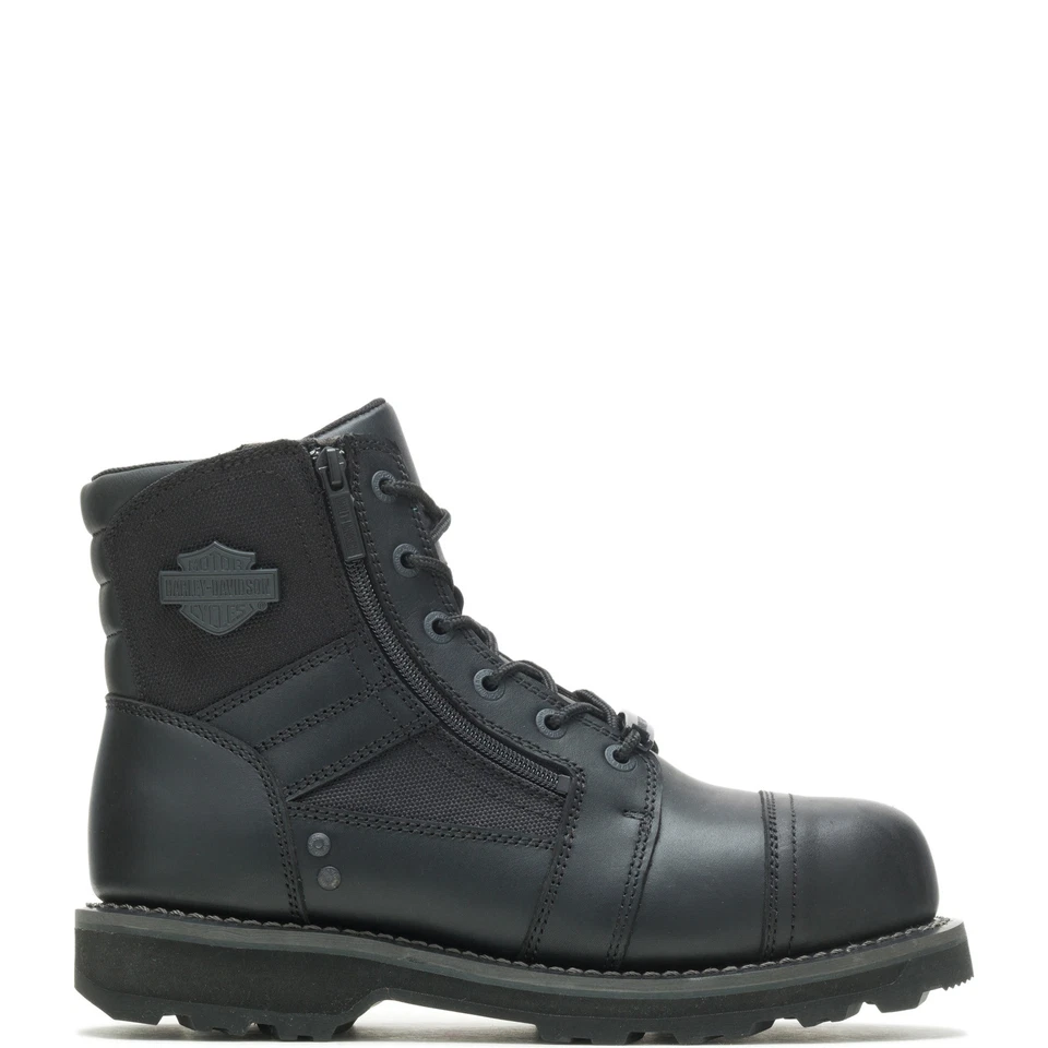 Harley-Davidson Bonham Composite Toe D93681 Mens Black Motorcycle Boots