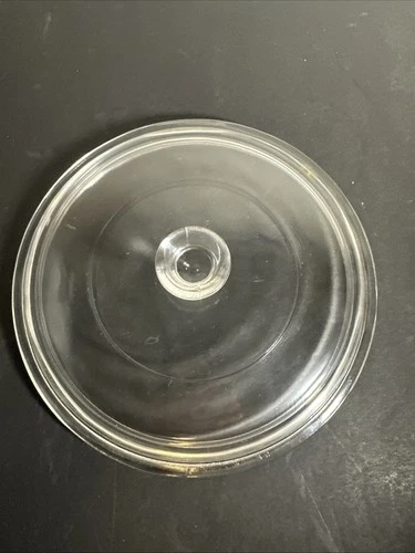 Pyrex/Corning P-83-C Clear Glass 7" Round LID ONLY -for 6 1/2"