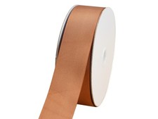 One Roll 50 Yards Soild Brown Grosgrain Ribbon 1 1/2 inch Flower Bouquets Rib...
