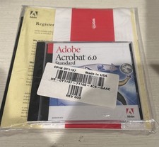 Adobe Acrobat 6.0 Standard For Windows - Brand New