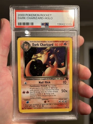 Pokémon Dark Charizard 4/82 Team Rocket Holo - PSA 7 (Fresh Grade)