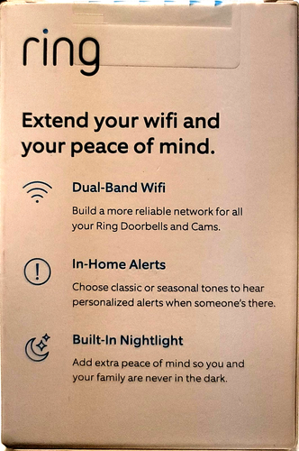 RING CHIME PRO WIFI EXTENDER & CHIME FOR RING DEVICES (28E) New - Picture 3 of 5