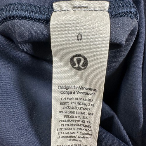Lululemon Wunder Train High-Rise Tight with Pockets 25" True Navy Size 0 NWT - Picture 6 of 12