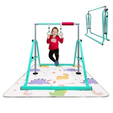 Gymnastics Bar for 3-9, Foldable Adjustable 32"-51", Supports 190Lbs with P...