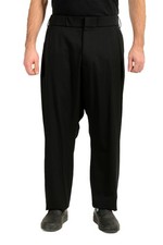 Scuderia Ferrari Men's Black Pleated Wool Chino Pants US 40 IT 56