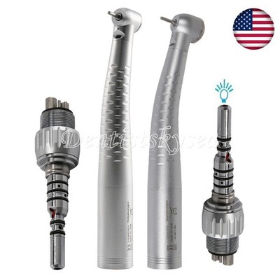Dental Fiber Optic High Speed Turbine Handpiece /4/6H Quick Coupling fit Kav NSK