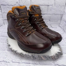 Rockport Men's XCS Hydro-Shield Brown Leather Waterproof Hiking Boots Size 12