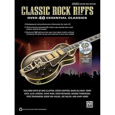 Alfred Classic Rock Riffs Guitar Book  CD