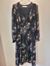 Astr The Label Peasant Cottagecore Floral Sheer Long Sleeve Flowy Maxi Dress - S