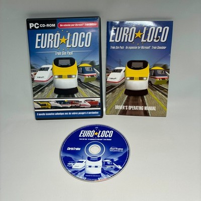 Euro Loco Train Sim Pack PC CD-ROM Microsoft Train Simulator Add-On