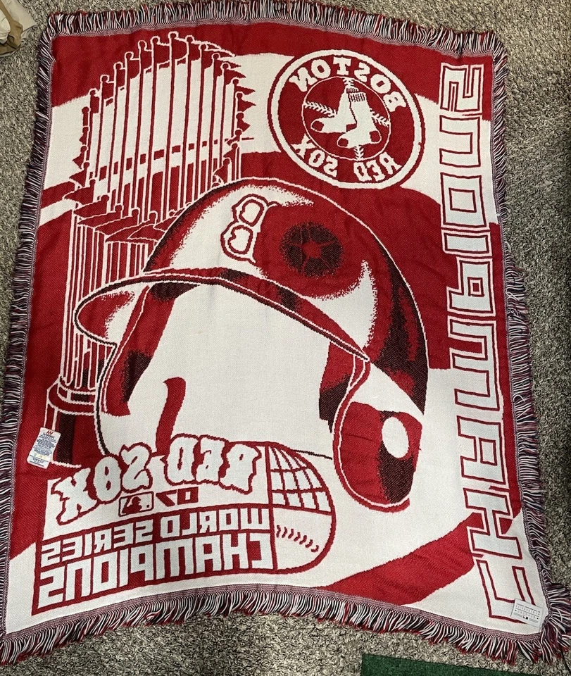 Boston Red Sox 2007 Champs Tapestry Throw Blanket 48 X 44 Northwest Company USA - Image 4 of 4