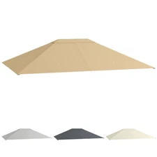 Outsunny 10' x 13' Gazebo Canopy Replacement Gazebo Roof Cover