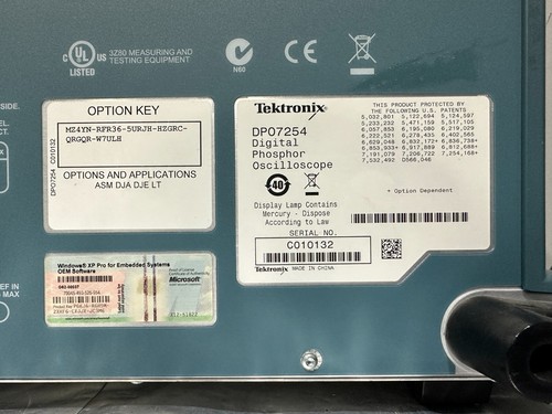 Tektronix DPO7254 Digital Phosphor Oscilloscope 2.5GHz 40GS/s OPT ASM LT DJE DJA - Picture 15 of 19