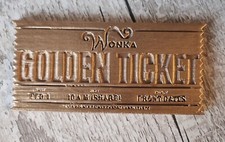 Charlie and the Chocolate Factory Willy Wonka Golden Ticket 3d Printed