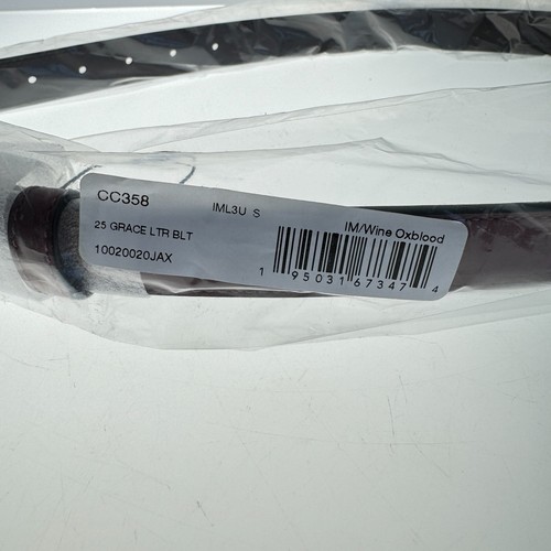 Coach IM/Wine Oxblood 25 Grace Leather Belt - Imagen 2 de 6