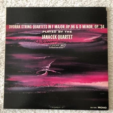 LONDON  CM 9394  MONO    Dvorak:String Quartets "American"    Janacek Quartet
