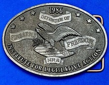 NRA Belt Buckle Institute For Legislative Action Defender Of Firearms Freedom