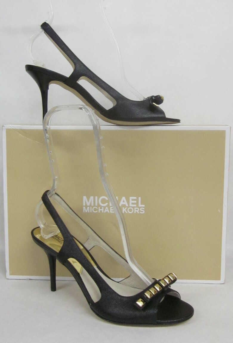 Michael Kors Livvy Black Slingback Sandal size