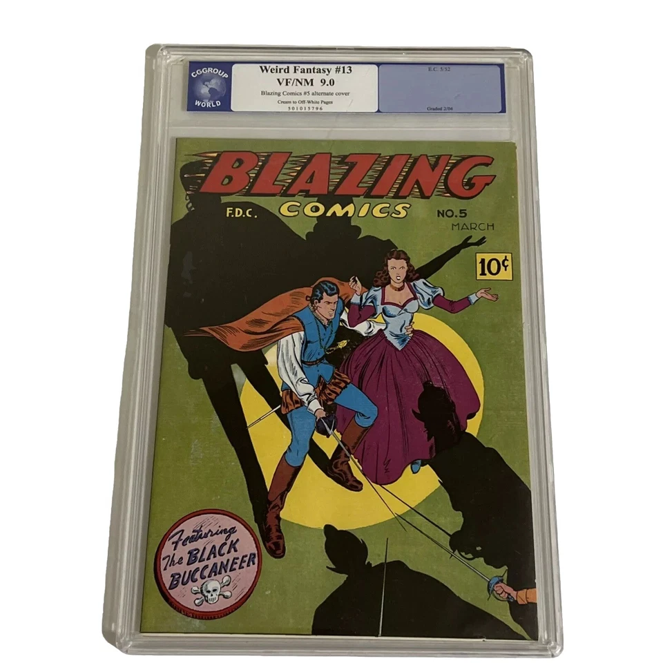 Blazing Comics #5  March 1945. PGX  CGG Hardcover VF/NM 9.0  Weird Fantasy #13 - Image 2 of 4