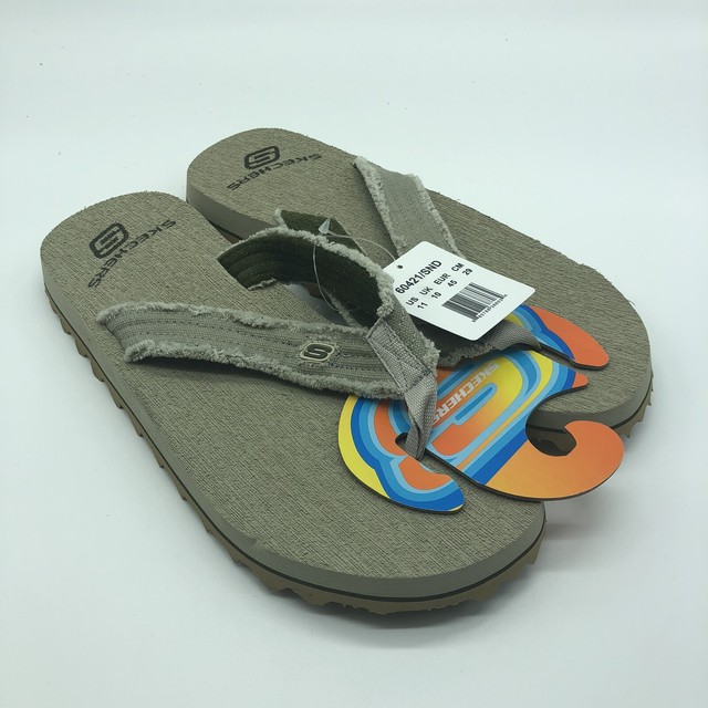 skechers men's fray cotton thong