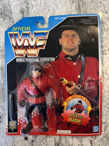 WWF wwe Vintage Wrestler Blue Card The MOUNTIE Has...