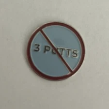No 3 Putts Golf Ball Markers with Magnetic Hat Clips