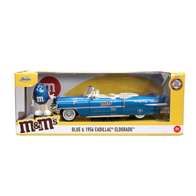 Jada, M&Ms blau & 1956 Cadillac Eldorado, 1:24