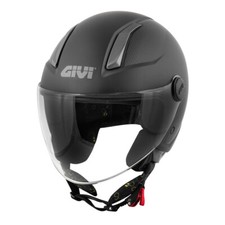 CASCO DEMI JET GIVI H117 B NERO OPACO INTERNO REMOVIBILE E LAVABILE