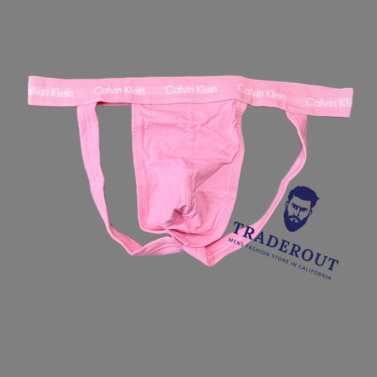 Calvin Klein CK men pink cotton jock strap jockstraps underwear size S M L  XL