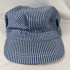 Railroad Conductor Hat Striped Youth Snapback Adjustable