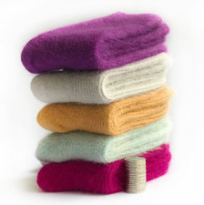 3 Pack Wool Women Crew Socks Thick Casual Sport Solid Winter Warm Color 5-9