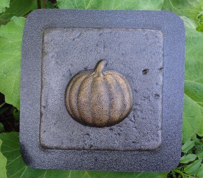 Pumpkin tile mold plastic travertine casting plaster cement mould 6'' x 6'' x 1/3''