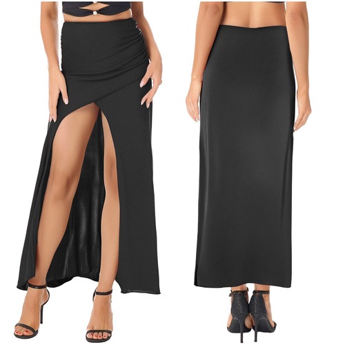 Women Skirt Practice Costume Maxi Dress Contemporary Belly Dance Competition - Picture 29 of 95