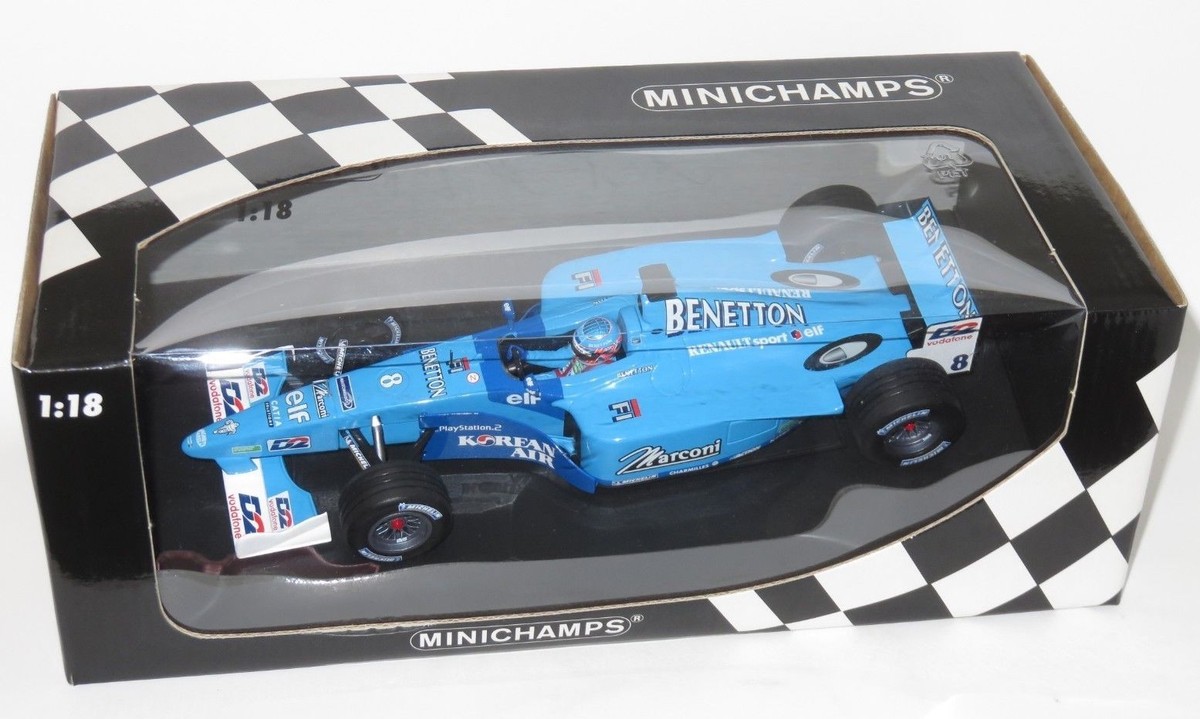 Benetton Renault Showcar 2001 Jenson Button #8 1/43 Minichamps F1 Formule 1
