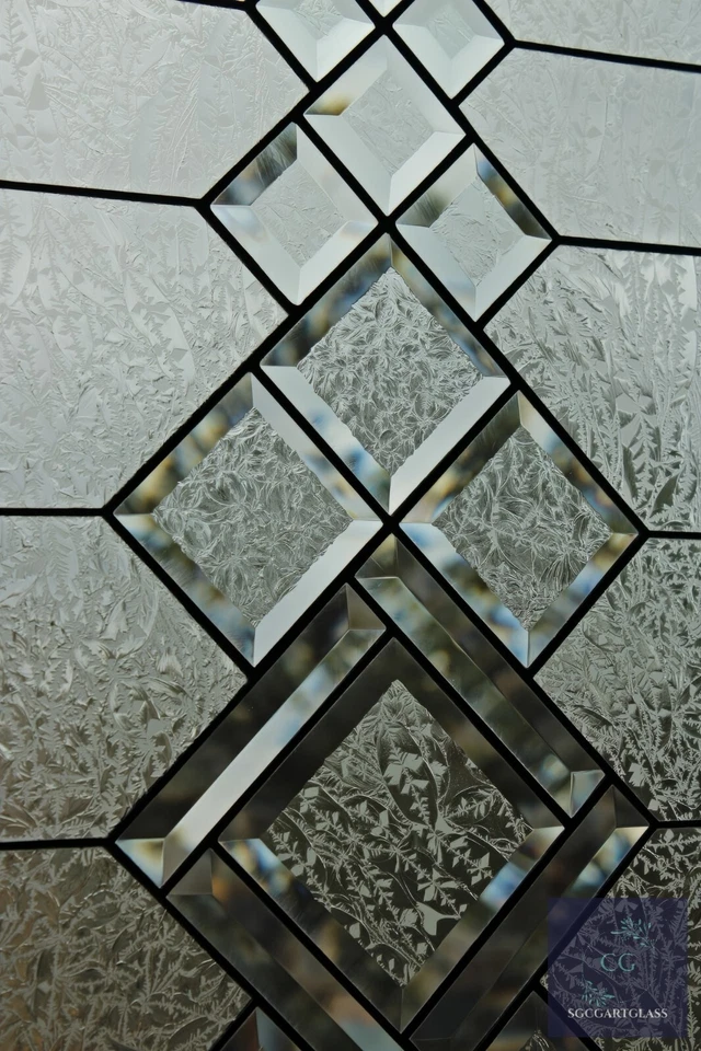 Rectangular stained glass window panel ,hanging,privacy glass,Made to order - Image 4 of 4