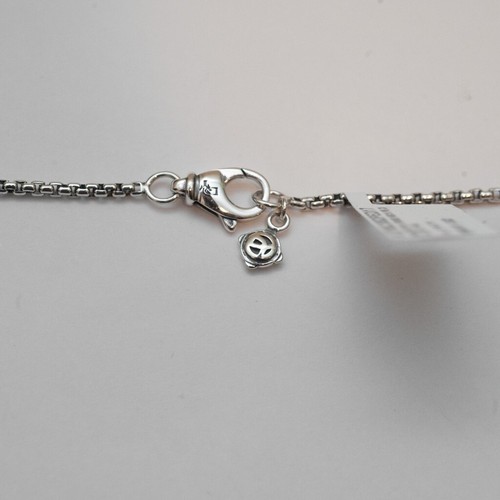 DAVID YURMAN New Ladies 8mm Petite Cerise Pearl Diamond Silver 17" Necklace - Picture 7 of 9